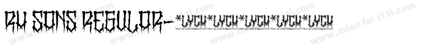RH sans regular字体转换
